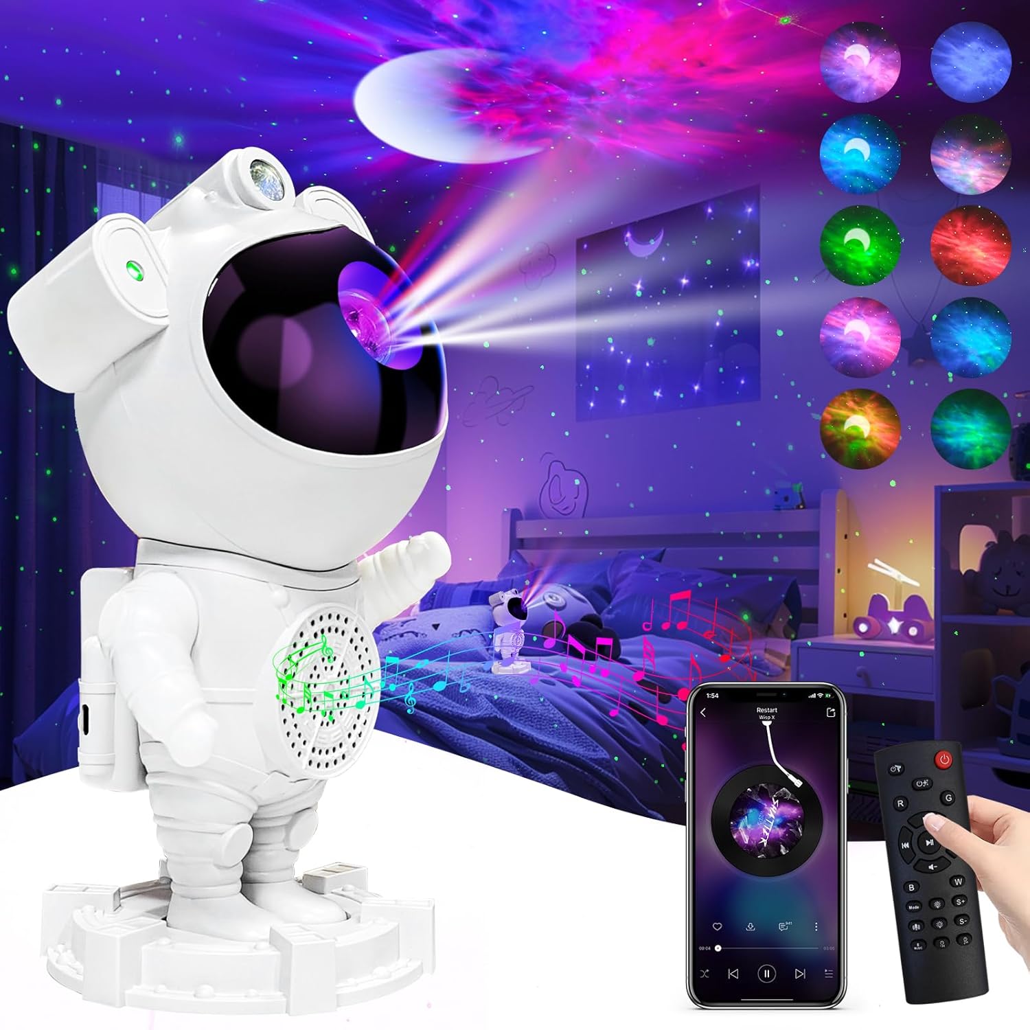 Astronaut Galaxy Projector Lamp